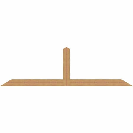 Ekena Millwork Portland Timber Gable Bracket, Western Red Cedar, 108"W x 31 1/2"H x 3 1/2"D x 5 1/2"F, 7/12 Pitch GBW108X31X0406POR00SWR